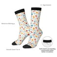 thumbnail image 4 of Vsdgher Fast Food 2 Crew Socks for Men & Women, Breathable Casual Athletic Ankle Socks, 4 of 6