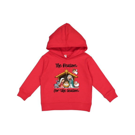 Inktastic Cute Nativity Scene Cartoon Illustration Toddler Hoodie
