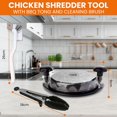 thumbnail image 4 of Chicken Shredder - Professional Chicken Breast Shredder Tool Twist with Tong and Cleaning Brush,Meat Shredder, Transparent Lid,Dishwasher Safe,Non-slip Design,Heat Resistant,BPA Free, 4 of 7