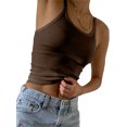 thumbnail image 3 of UVN Tank Tops for Women Ribbed Knit Sleeveless Tops Casual Camisoles Slim Fitted Basic Tank Tops, 3 of 7