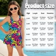 thumbnail image 6 of Uorisanigo Girls Swimsuits One Piece Sleeveless Purple Mermaid Scale Back Strap Beach Swim Dress Sleeveless Bathing Suits Beach Vacation, Size 3-4, 6 of 6