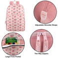 thumbnail image 4 of 17 Inch Fun Printed Backpack for Commute and Travel in Sweet Strawberries Print, 4 of 5