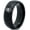 Black Dome Polish Tungsten, variant on Gamer Gifts for Dad Wedding Jewelry Black Tungsten Gay Mens Promise Ring Brush Midi Band