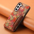 thumbnail image 6 of for Samsung Galaxy S23 Plus Luxury Premium PU Leather + TPU Case with 3 Card Slots, Kickstand Back Case Floral Pattern Skin-Friendly Shock-resistance Cover for Samsung Galaxy S23 Plus, Summer, 6 of 6