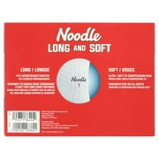 Noodle Long and Soft Golf Balls, 24 Pack, White