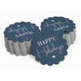 thumbnail image 2 of Inkdotpot Pack Of 50 Happy Holiday Favor Paper Tags Craft Real Silver Foil Hang Tags, 2 of 6