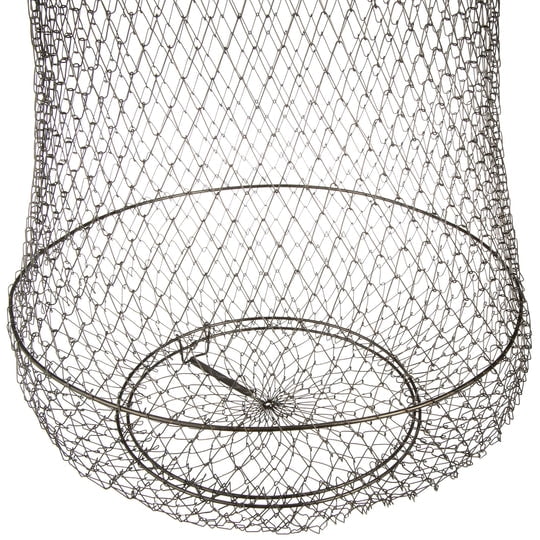 Promar 24" Spring Loaded Wire Fish Basket. Steel Wire Fish Basket for Panfish and Trout, 2 Door
