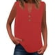 thumbnail image 1 of Camiseta sin mangas de verano para mujer, corte holgado, plisada, cuello en V, sin mangas, fluida, informal, 1 of 5
