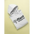 thumbnail image 3 of Plant Whisperer Slogan Hoodie Women -GoatDeals Designs, Female Small, 3 of 4