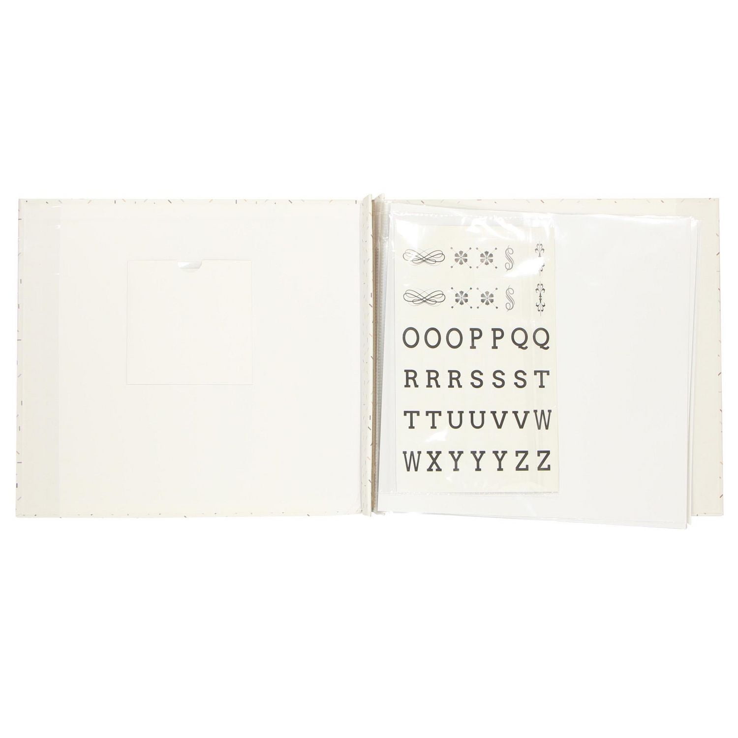 CRAFTY & CO. album de photos, blanc, 10 feuilles, bricolage, artisanat SCRAPBK ALBUM WHITE