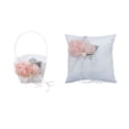 thumbnail image 6 of GadgetVLot Pink Flower Basket Ring Pillow Home Organizers Decorate Romantic Ivory White Cute Wedding Party Decoration, 6 of 12