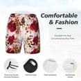 thumbnail image 3 of Daiia Lilies Flowers Mens Swim Trunks Swim Shorts Quick Dry Swim Shorts with Mesh Lining Pockets-3X-Large, 3 of 9