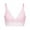 Pink, variant on Lovskoo 2024 Women Wireless Bra T-Shirt Bra Lace Solid One Piece Elastic Comfort Brassiere Underwear Blue