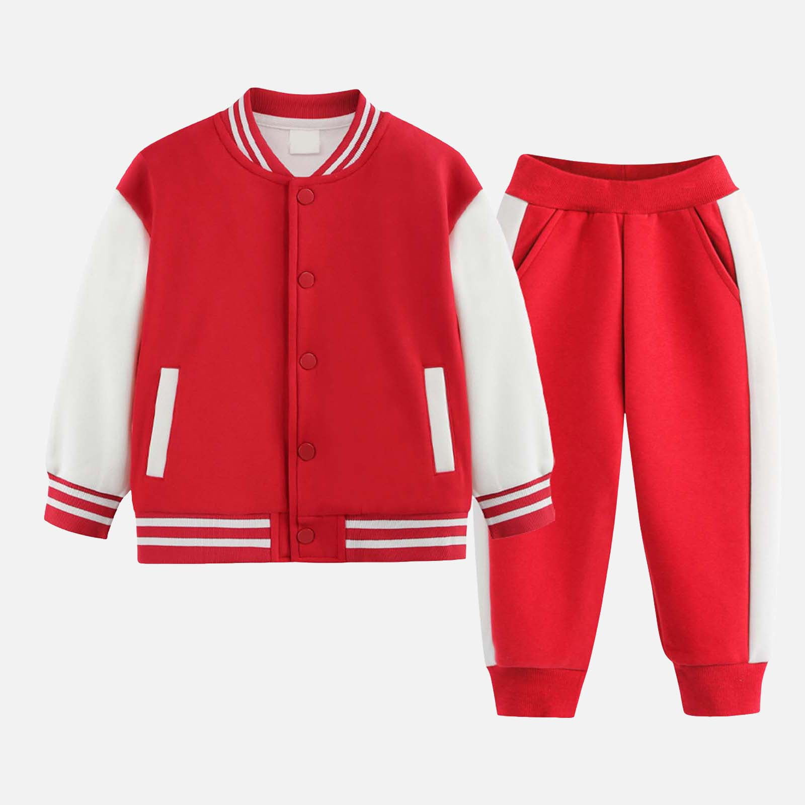 Caqnni Toddler Long Sleeve Sweater Blouse Pullover Elastic Pants Warm Baby Girl Clothes 2PCS Outfits for 12 18 24 M 1t 2t 3t 4t 5t 6t Pajamas & Dailywear Set(3-4 Years,Red)