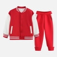 thumbnail image 2 of Caqnni Toddler Long Sleeve Sweater Blouse Pullover Elastic Pants Warm Baby Girl Clothes 2PCS Outfits for 12 18 24 M 1t 2t 3t 4t 5t 6t Pajamas & Dailywear Set(3-4 Years,Red), 2 of 5