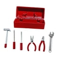 thumbnail image 4 of Caja de herramientas de reparación en miniatura, muebles en miniatura, accesorios de casa de muñecas simulados, juguetes de simulación, mini estuche Estuche rojo, 4 of 8