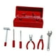 thumbnail image 4 of Caja de herramientas para reparación de casas de muñecas, juguetes de simulación, adornos para casas pequeñas, accesorios en miniatura, mini estuche Estuche rojo, 4 of 10