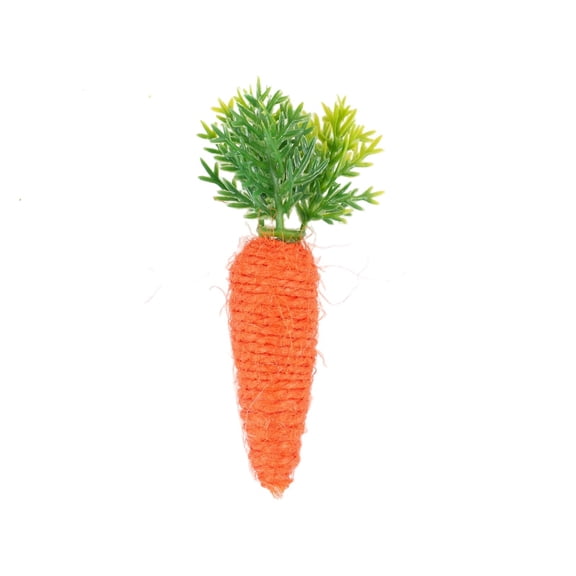 FXMLRLK1 Pc Easter Mini Carrot Decorative, Small Carrot Ornament, Woven Fake Carrot for Home Tabletop Decor Holiday Artificial Miniature Carrots Figurines Ornaments