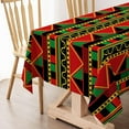 thumbnail image 5 of Kwanzaa Tablecloth Black History Month Afro African American National Holiday Party Decoration Rectangular Kitchen Dining Room Home Decor-60×84inch, 5 of 5