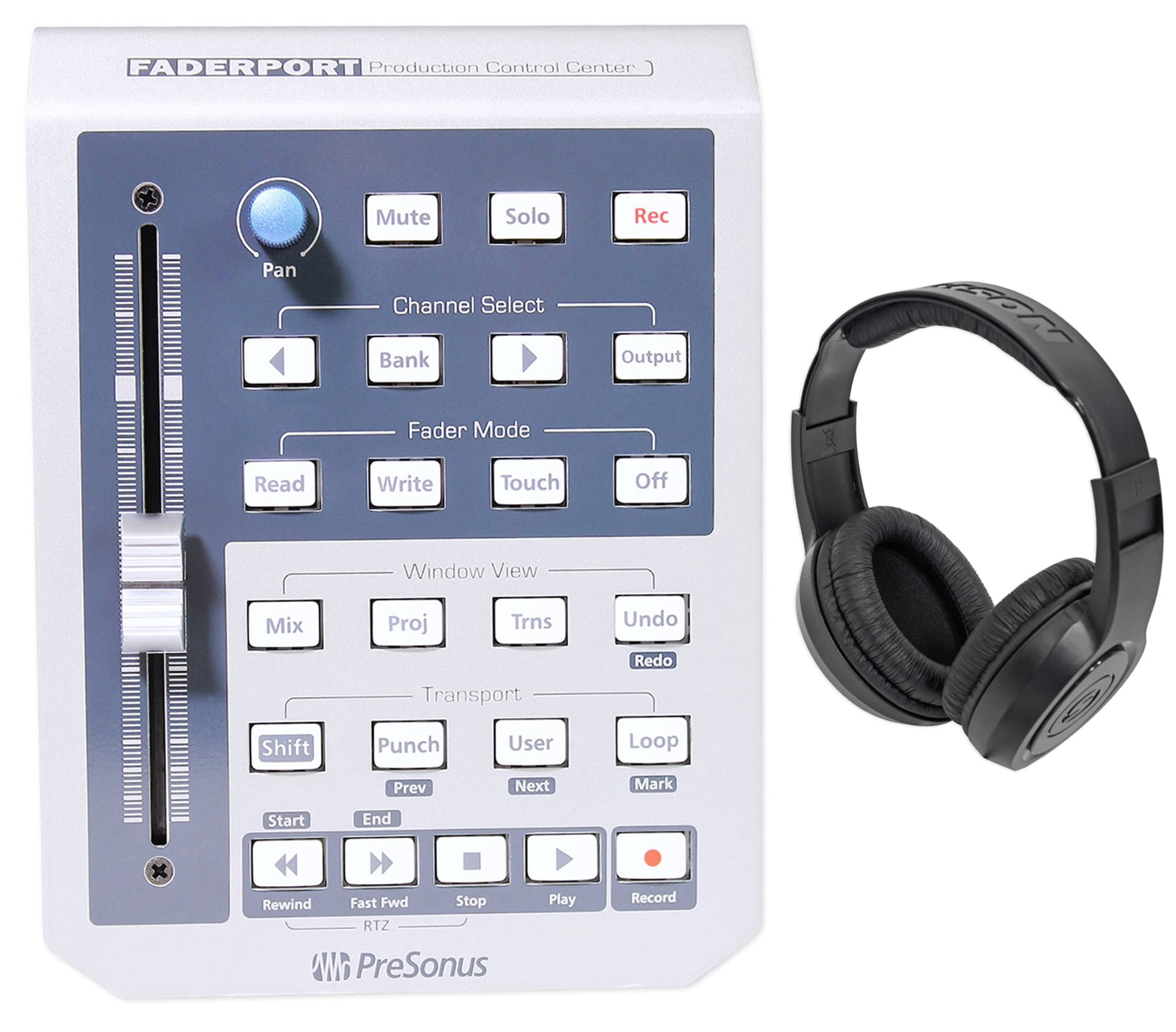 PreSonus FaderPort DAW Controller USB Automation, Motorized Fader + Headphones
