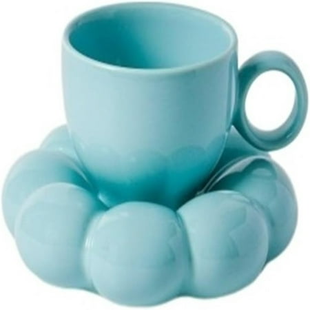 

QIBAXXYL Cozy Yellow Nordic Ceramic Coffee Cup Set for Christmas or Birthday Celebrations - Complete with Cup Saucer Milk Tea Cup and Tray to Add Warmth and Style to Your Home Decor -