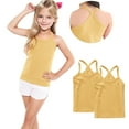 thumbnail image 2 of vdgthytj 2 Pack Girls Dance Tank Tops Racerback Camisole Summer Spaghetti Strap Sleeveless Shirts for Active Workout, 2 of 6