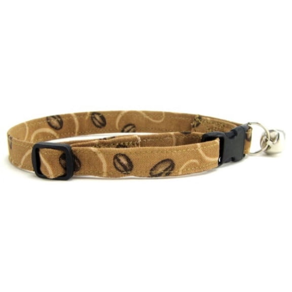 Coffee Beans & Cream Cat Collar
