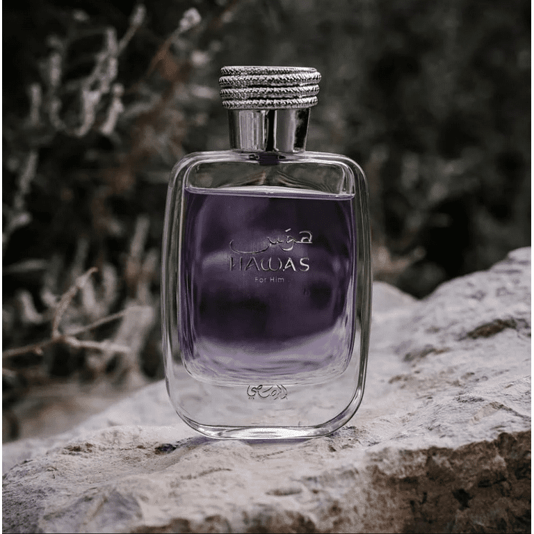 Rasasi Hawas, 3.38 oz EDP Spray, Aromatic Aquatic Fragrance