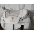 thumbnail image 4 of RIDEX White Horse Saddle| Racing Riding Horse Saddle Tack Stirrups Treeless Synthetic Bareback Extra Panel Horse Tack Saddle – Lightweight[ Size: 14.5], 4 of 4