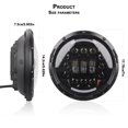 thumbnail image 3 of /24V Phare de Voiture Moto 7 Pouces Lampe de Conduite LED Ronde pour Jeep Wrangler 7 Pouces, Clignotant Rétro, 3 of 7