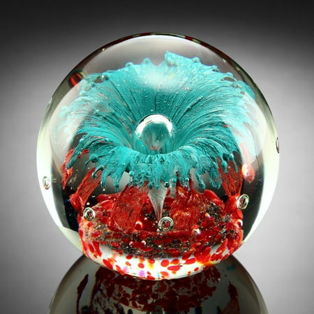 Teal Explosion Sphere/Paperweight
