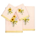 thumbnail image 4 of Linum Home Textiles 100% Turkish Cotton Girasol 4PC Embellished Towel Set, Pink, 4 of 5