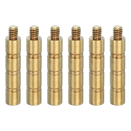 Uxcell 6 Set 100 Grain Archery Arrow Insert 0.244 Inch Brass Arrow Weight