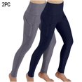 thumbnail image 2 of KBODIU 2PC Womens Yoga Pants, High Waisted Tummy Control Running Legging, Hip Lift Compression Yoga Leggings for Workout with Pockets, Workout Ankle Length Womens Butterluxe Gym Yoga Pants, 2 of 5