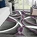 thumbnail image 3 of Persian Area Rugs 2305 Modern Abstract Area Rug Carpet, Purple / 8 x 11, 2305 Purple 8x11, 3 of 4