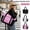 Pink, variant on WANDF Puffy Tote Bag Shoulder Bag with Laptop Compartment for Women,Lightweight Quilted Handbag with Cup Holder for Nurse,Doctor,Teacher,College,Casual Totes for Travel,Work,Shopping(Black)