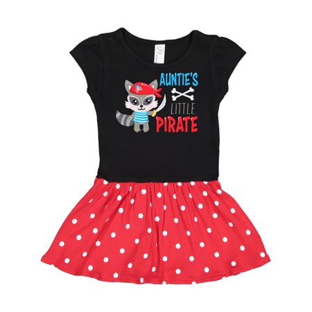 

Inktastic Auntie s Little Pirate Cute Raccoon with Sword Gift Toddler Girl Dress