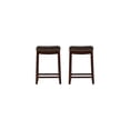 thumbnail image 3 of Linon Claridge 2Pk Brown Counter Stool, 3 of 4