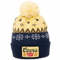 thumbnail image 2 of Coors Banquet Beer Snowflakes Knit Cuff Pom Beanie, 2 of 3