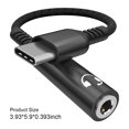 thumbnail image 2 of Adaptateur de Téléphone Mobile Type-c vers 3,5 mm Réutilisable durable et Ferme Annulation Appel Vocal Écoute de Musique Diffusion en Direct Adaptateur Noir, 2 of 9