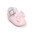 Newborn Baby Girl Bow Antislip Crib Shoes Soft Sole Sneakers Prewalker