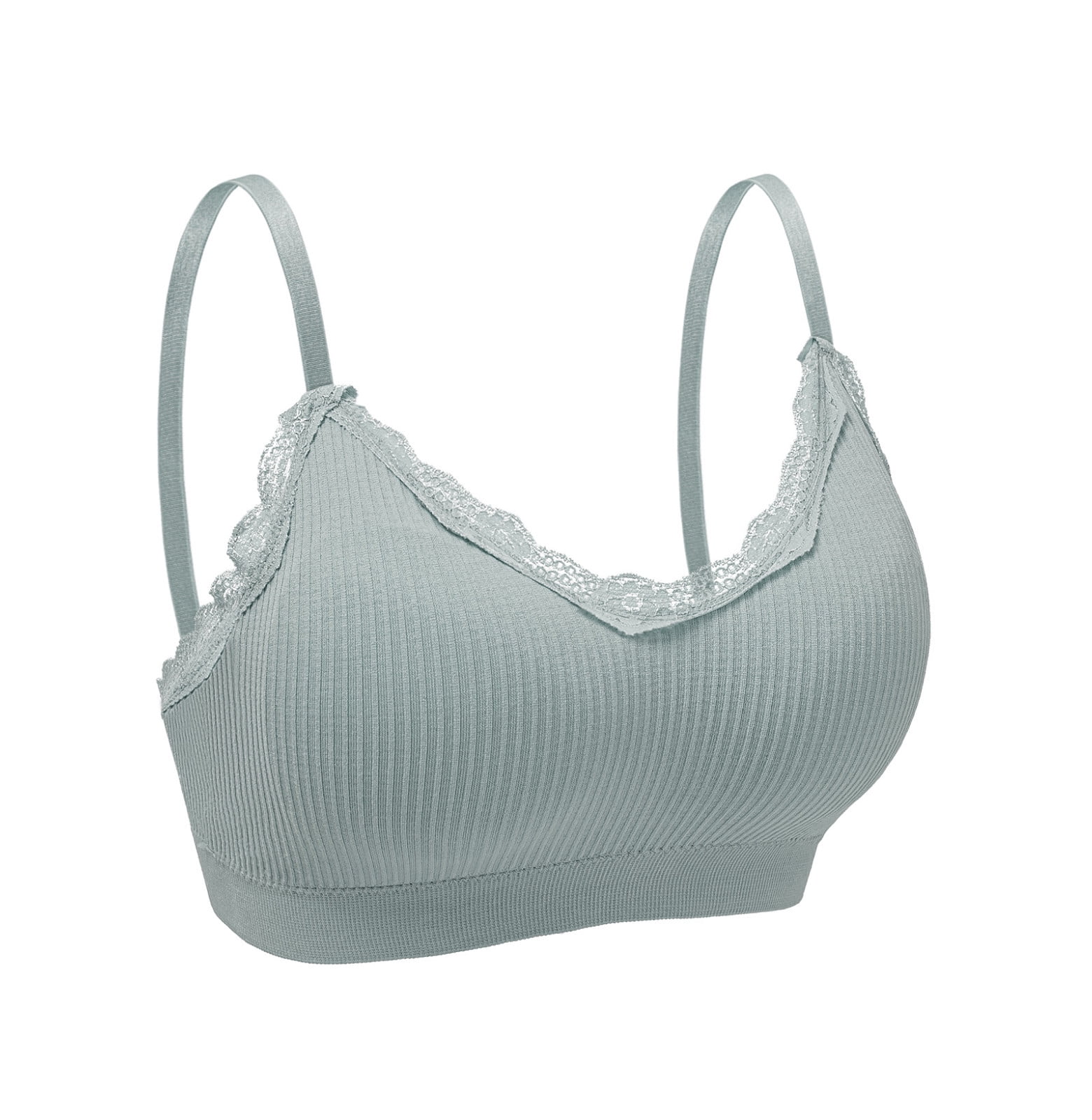 Sports Bra for Women 1 Piece V Neck Padded Sprot Bra For Cami Bando Bra Sleeping Bra With