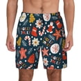 thumbnail image 2 of Goofa Holiday Christmas Cookies Printed Men's Swim Trunks Board Shorts Quick Dry Mens Swimming Trunks with Compression Liner,Breathable Fit Hawaii Beach Shorts-X-Large, 2 of 9
