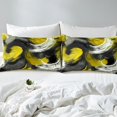 thumbnail image 4 of Erosebridal Ink Geometry Sheet Set King, Chic Minimalst Bedding Sets King Size, Oli Printing Decor 4-Piece, 4 of 7