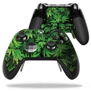 mightyskins protective vinyl skin decal for microsoft xbox one elite wireless controller case wrap cover sticker skins weed