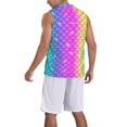 thumbnail image 2 of Honeii Rainbow Scales2 print basktball shirt for men and women, Unisex basketball jersey for Theme party-3X-Large, 2 of 6