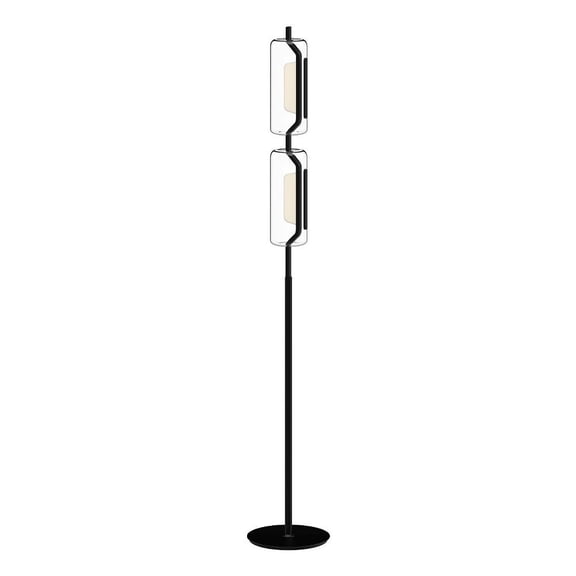 FL28563-BK-Kuzco Lighting-Hilo - 17W LED Floor Lamp-63.5 Inches Tall and 9.88 Inches Wide-Black Finish