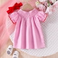 thumbnail image 4 of Tisuna Newborn Girls Summer Dress Polka Dot Heart Print Short Sleeve Crew Neck Dresses Cute Stylish Baby Girls Festival Birthday Party Outfits With Headband Pink Size 18-24 Months, 4 of 9
