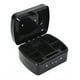 thumbnail image 5 of Hucha metálica con forma de cerdito, caja de almacenamiento de tesoros, contenedor decorativo para dinero en efectivo con acabado liso Negro, 5 of 9