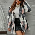 thumbnail image 6 of jsaierl Women Winter Long Sleeve Luxury Faux Fur Coat Warm Parka Outwear Open Front Jacket, 6 of 9